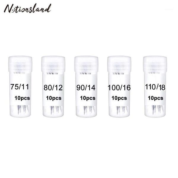 

50pcs household sewing machine needles 75/11 80/12 90/14 100/16 110/18 universal needles for jeans&general fabrics sewing tools1, Black