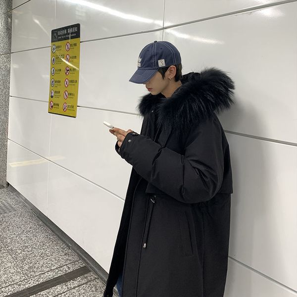 

2021 men's garments cotton padded autumn new winter breeches fitted clothing drde, Black