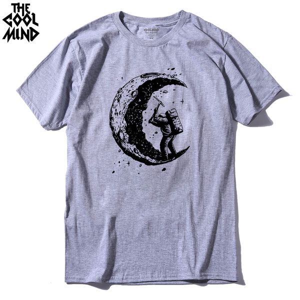 

mo0111a short sleeve digging the moon printed men t shirt casual o-neck mens t-shirt cool men's tee shirts sport hooded sweatshirt hood