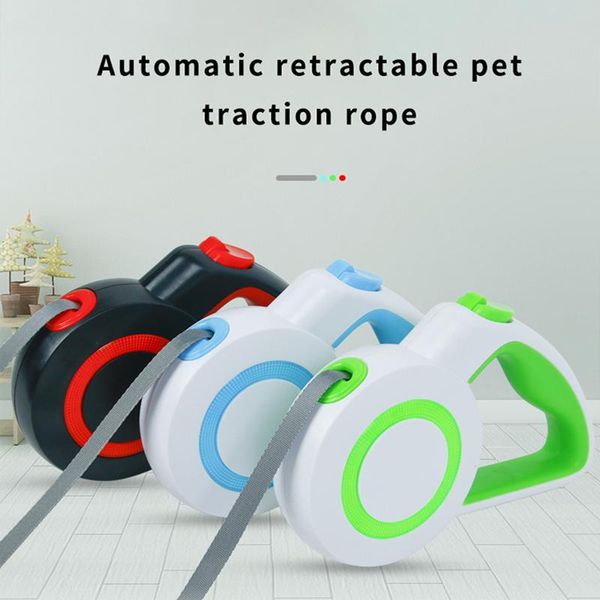 

reflective pet dog leash automatic retractable traction rope for small large dogsdurable nylon walking leash lead dog rope