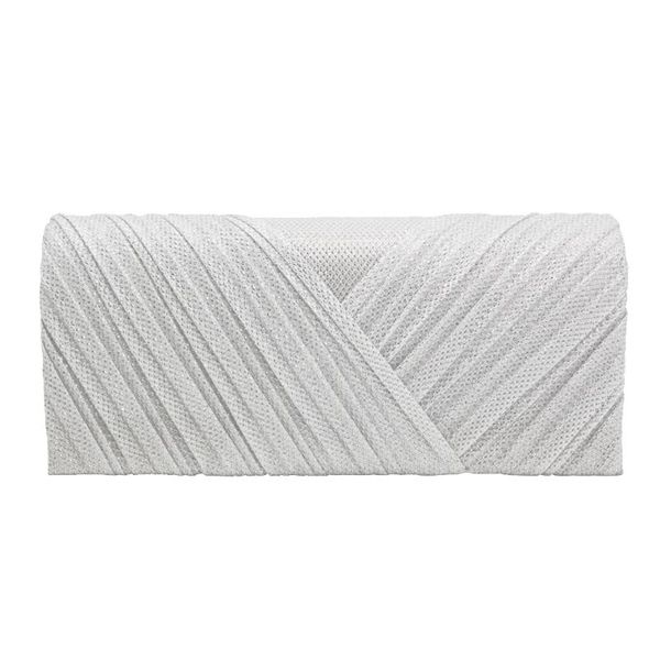 

evening bags elegant pleated drape flash silk clutch bag lady woman girl female for party wedding