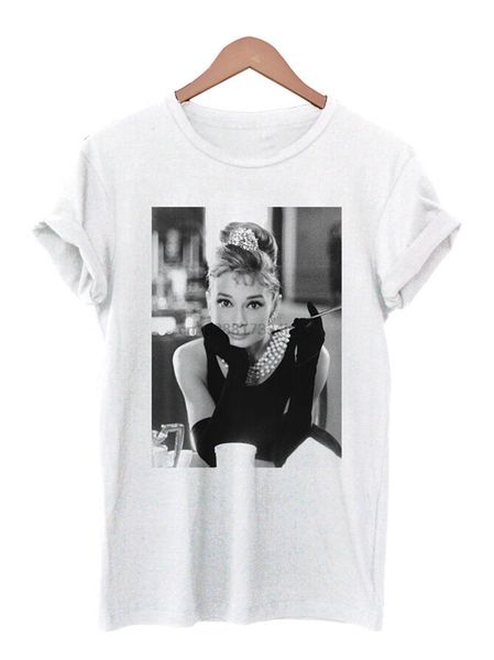 

audrey hepburn classic actress vintage old school casual printing sport hooded sweatshirt hoodie t shirt