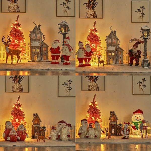 

window cabin, snow house, newl, ornament, luminous shopping mall, christmas tree
