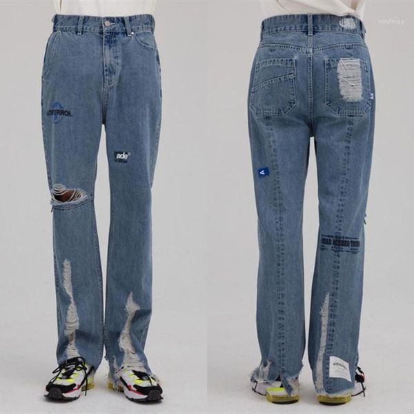 

new adererror jeans men women adererror space star series jeans ader error trousers1, Blue
