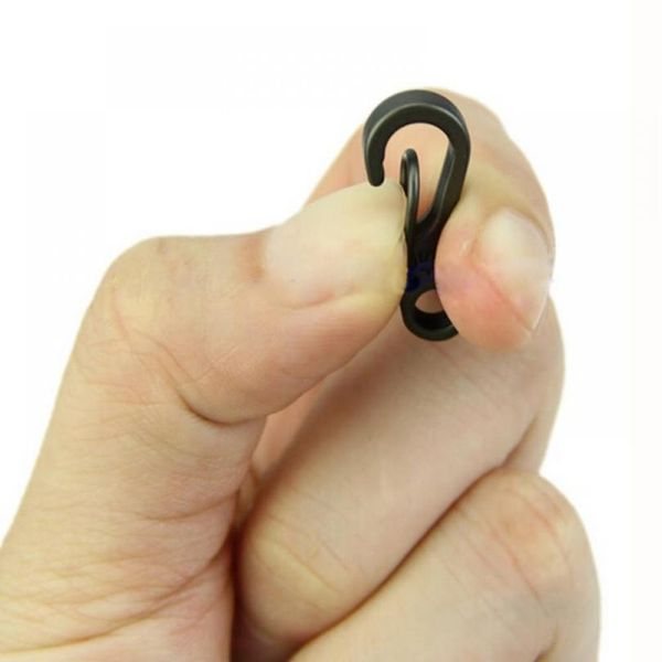 

5pcs mini sf spring backpack clasps climbing carabiners keychain camping bottle hooks paracord tactical survi jllkxk