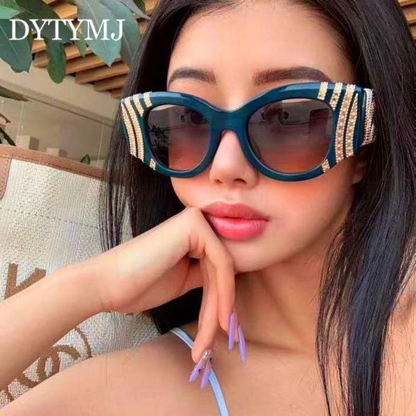 

sunglasses dytymj vintage cat eye women designer cateye gafas de sol, White;black