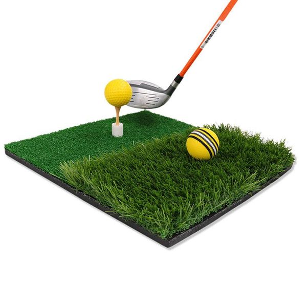 

golf two-color mini mats swing mats cutting practice swing trainer sec88