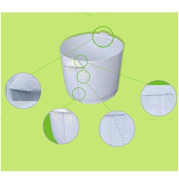 

grow bags non woven tree fabric pots grow bag with handle root container plants pouch seedling flowerpot garden no sqcnyr homes2007