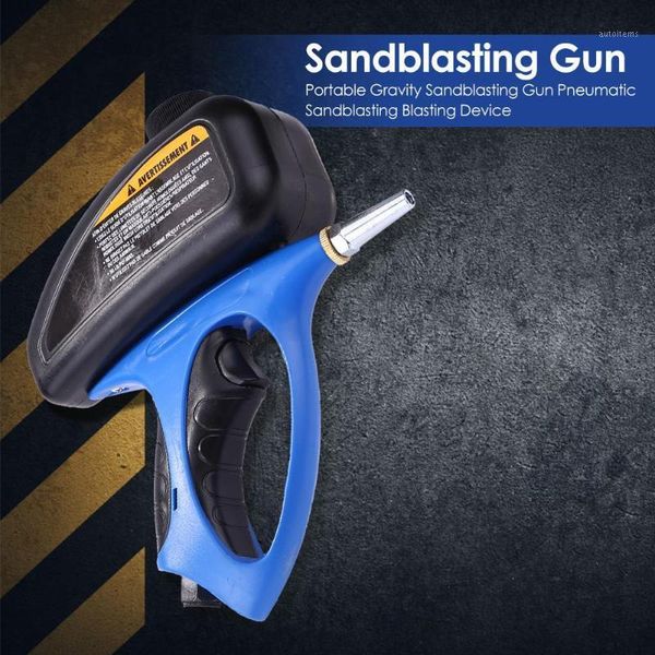 

portable gravity sandblasting gun pneumatic small abrasive sand blasting machine lightweight hand-held fast and even1