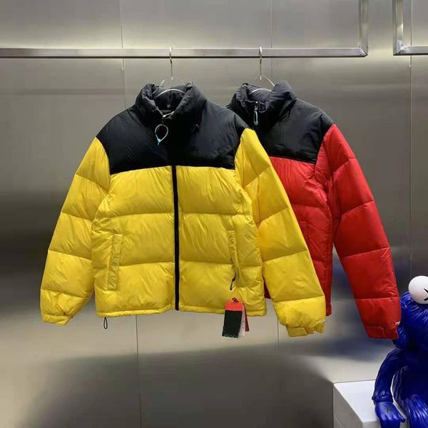 

2020 bothside letters embroidery down jacket for men women winter coat hooded thick snowy outdoor coat parkas zipped outwear clothing homme, Black