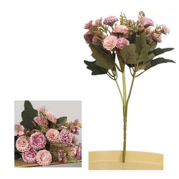 

11 heads beautiful artificial mini carnation flower bush decoration ornament