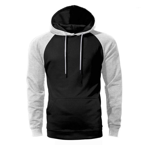 

hoodies men raglan black gray red yellow blue hooded sweatshirts 2020 spring autumn loose streetwear casual customize sportswear1