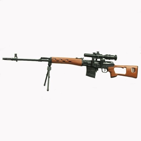 

41441:4 scale assemble svd alloy can not shoot diy metal removable model sniper rifle gun toy gift for children