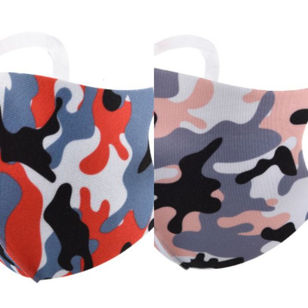 

mouth print face mask camo earloop masks camouflage respirator dust filtrition face mask for ma 4o1l
