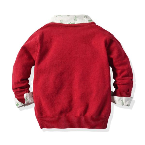 

autumn spring boys' and coat suit children's sweater cardigan christmas antelope shirt par drs ubab, Black