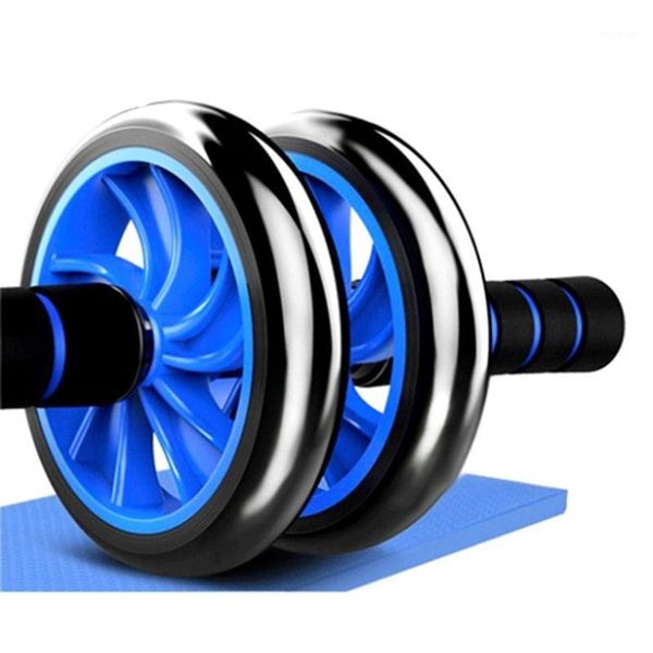 

training equipment abdominal fitness wheels double waist workout exercise gym roller core trainer equipment1