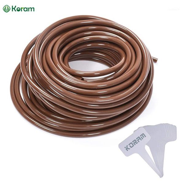 

15/30m watering hose reels koram 4/7 mm drip garden irrigation system tube flower sprinkler pipe for greenhouse with plant tags1