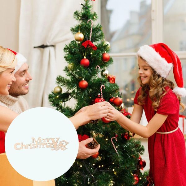 

10pcs natural wooden letters merry christmas diy craft accessories for handmade sewing scrapbooking home christmas decoration wmtzgk