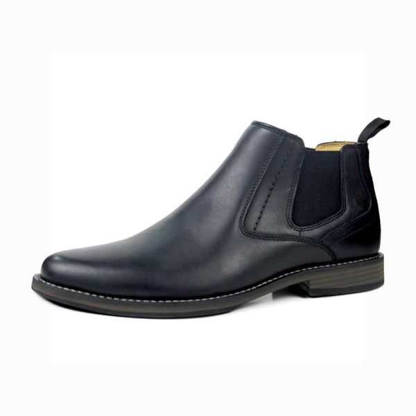 

2021 men's ankle genuine leather boots rubber designer shoes lgn8, Black