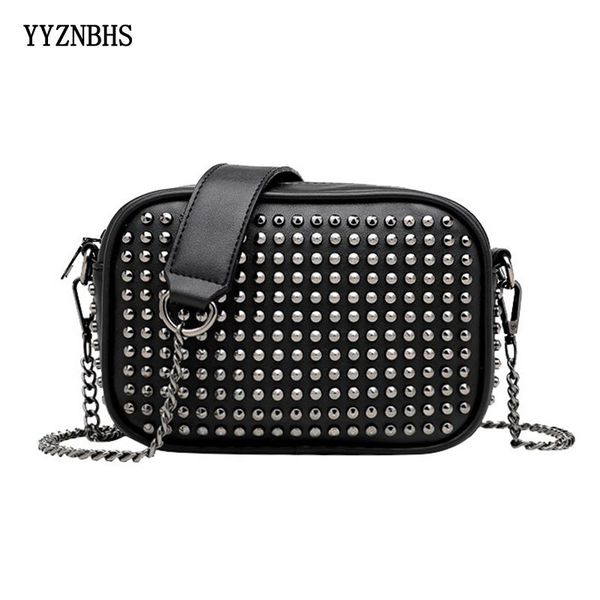 

crossbody bags for women luxury rivet chain shoulder bag small female messenger bags mini clutch bag bolsa feminina