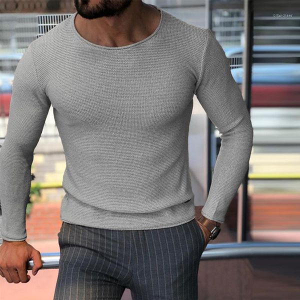 

2020 men solid color black thin knitted sweaters round neck knitted sweater silm fit pullovers long sleeve wild sweater, White;black