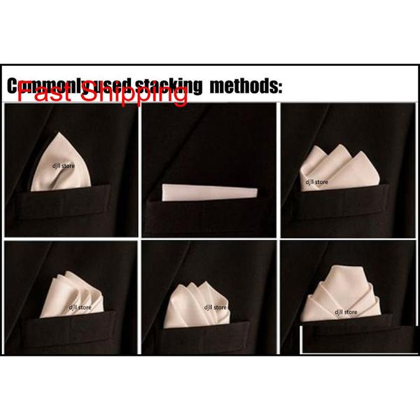 

cool men's suits handkerchiefs polyester pocket square hankies men's business man chest towel hank qylvuz dh_seller2010, Black;purple