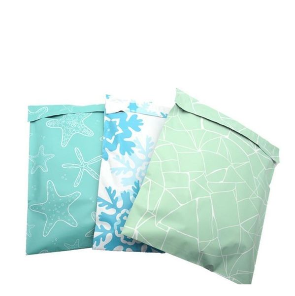 

starfish snowflake pattern plastic post mail bags poly mailer self sealing mailer packaging envelope courier expre jllcvb insyard