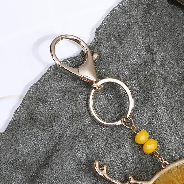 

1pcs fashion plush ball keychain diy jewelry curtain garments decorative accessories key chain handbag pendant craft tassels h sqcysa