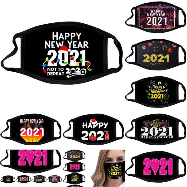 

face happy designer new mask year 2021 custom made masque christmas decorations black mouth masks cotton facemask 2 nkz60