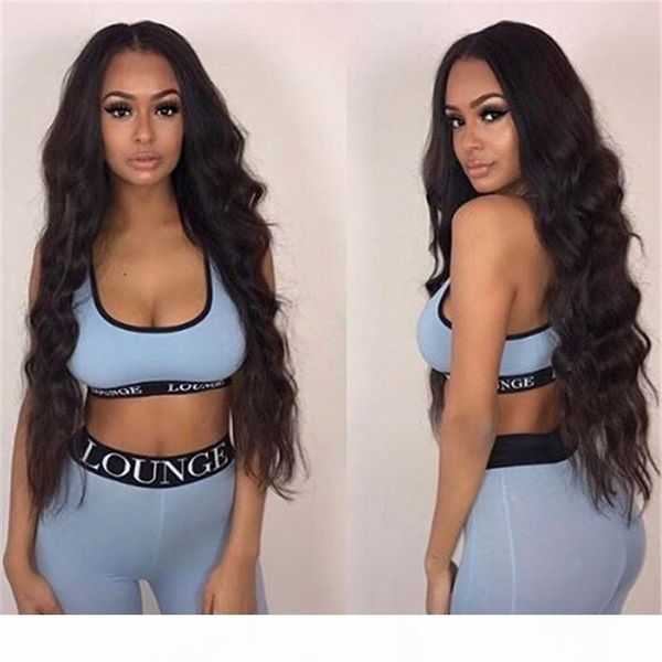

wavy brazilian full lace wigs with baby hair non remy long wave human hair wigs for black women bleached knots natural black, Black;brown