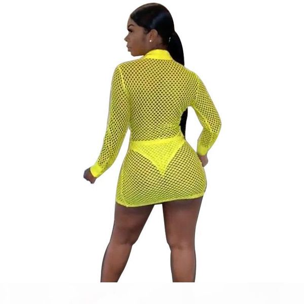 

knit dresses woman beach wear comfy dress resort summer transparent dress knitted mesh v neck fashion dress, Black;gray