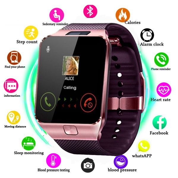 

dz09 smart watch smart wristband intelligent android sport watch for android cellphones relÃ³gio inteligente with batteries