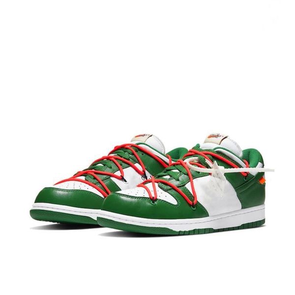

new fashion sb low dunk comfortable chunky dunky ow joint white and green/men's and women's sole shoes skateboard shoes outdoor sp