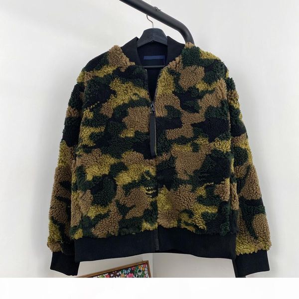 

20ss camouflage bomber jackets baseball men women couple high street zipper jackets fashion color matching outwear hfymjk339, Black;brown