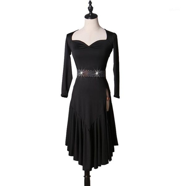 

women's latin ballroom competition dress wine red1, Black;red