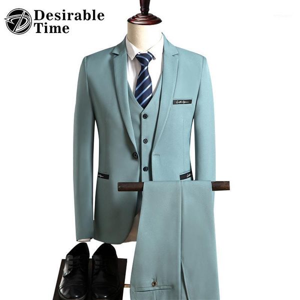 

british style green tuxedo suit for men terno masculino slim fit 3 pieces mens black dress suits with pants costume homme dt3071, White;black