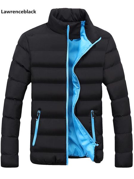 

fashion thermal down cotton parkas men winter jacket men thick warm solid color men's coat brand clothing warm coat male 1916, Black