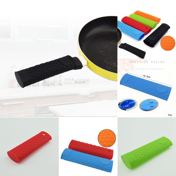 

cover pot covers silicone non pan slip handle proof sleeve heat resistant handles