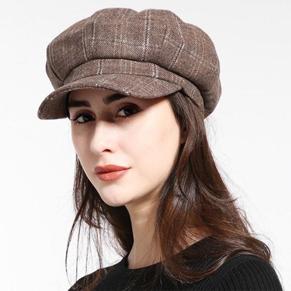 

berets wearzone fashion solid beret cap warm boina winter flat hat british style man women, Blue;gray