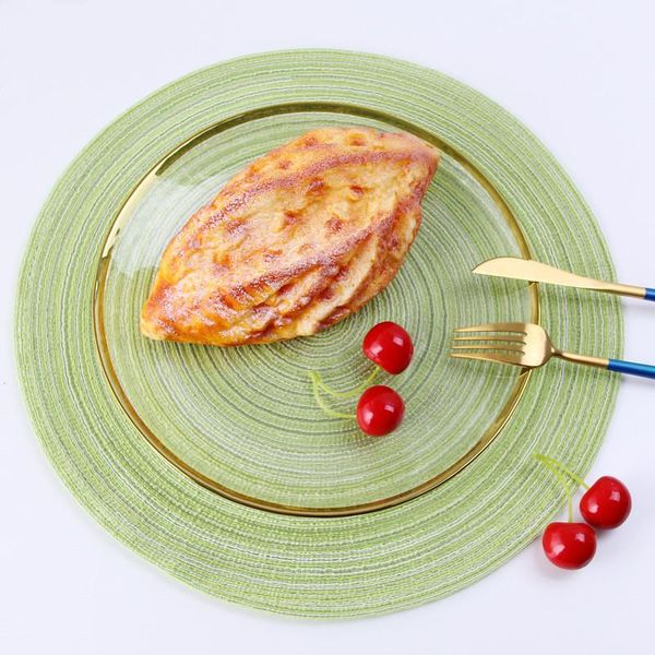 

круглый стол дизайн рами изоляции pad твердая placemats белье non скольжения таблица мат кухонные принадлежности украшение home pad coaste b