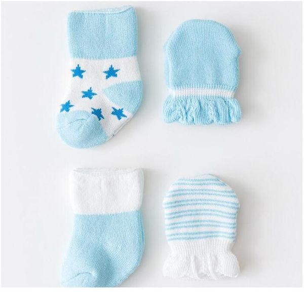

new baby socks for 0-6 months sock+gloves newborn boys and girls baby cotton wa qylkud, Pink;yellow