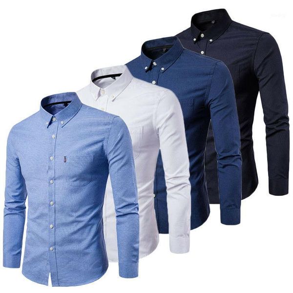 

fashion mens luxury casual stylish slim fit long sleeve casual dress shirts 1, White;black