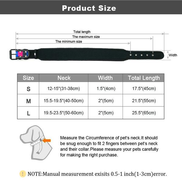 

reflective nylon dog collar adjustable pet collars for medium large dogs pitbull german shephe wmturo