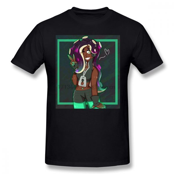 

splatoon splatoon marina male fun short sleeve percent print streetwear plus size sport hooded sweatshirt hoodie t shirt