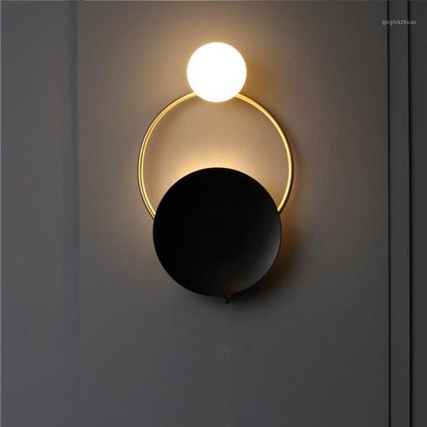 

nordic post-modern creative personality simple living room wall lamp art bedside bedroom designer model room wall lamp1
