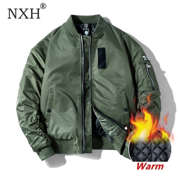 NXH Classic Ma1 Bomber da uomo Plus size Volo Pilota Giacche da baseball Maschile Cappotto militare Coppia Streetwear veste homme 201114