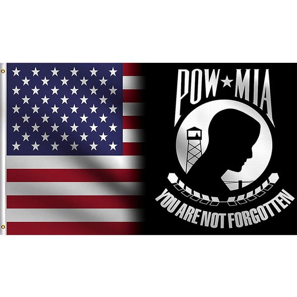 POW USA American Blend Flags 3x5ft Individuelle Flaggen Alle Länder doppelt genäht Festival Outdoor Indoor Schnelle Lieferung