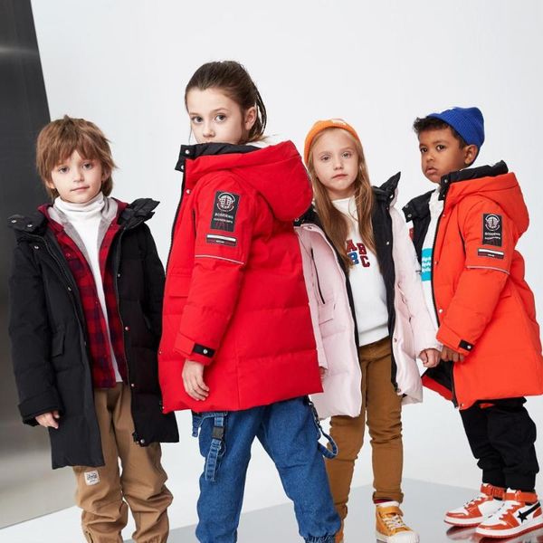 

bosideng kids children's fashion mid-length down jacket [designer pietro ferragina series]] t90142114, Blue;gray