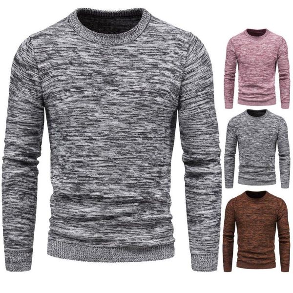 

men's sweaters men autumn casual vintage mixed color cotton fleece sweater pullovers winter o-neck fashion warm thick jacquard, White;black