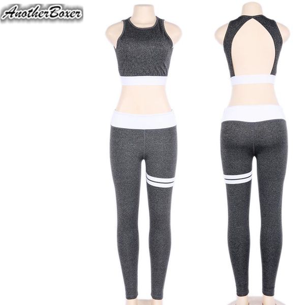 

women yoga set mesh splice running set fitness women yoga suit stretchy workout sport padded sports bra high waist pants, White;red